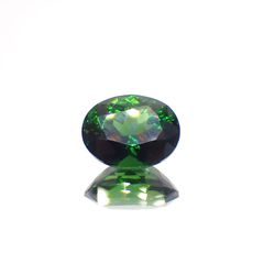 クロムトルマリン(宝石名クロム・トルマリン)タンザニア産 2.793ct ソ付(彩珠)[221119037]10x7.7mm前後