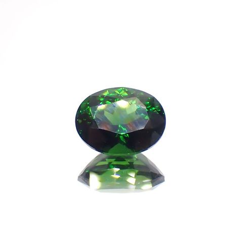 クロムトルマリン(宝石名クロム・トルマリン)タンザニア産 2.793ct ソ付(彩珠)[221119037]10x7.7mm前後