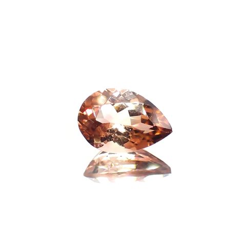 バイカラートルマリン(宝石名バイカラー・トルマリン) コンゴ民主共和国産 ソ付(彩珠) 1.865ct / 10x6.9mm前後 [251013601]