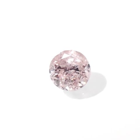 ピンクダイヤモンド(宝石名ダイアモンド I-2/LIGHT PINK) 0.072ct ソ付(CGL)[230321209]2.52x2.56mm前後