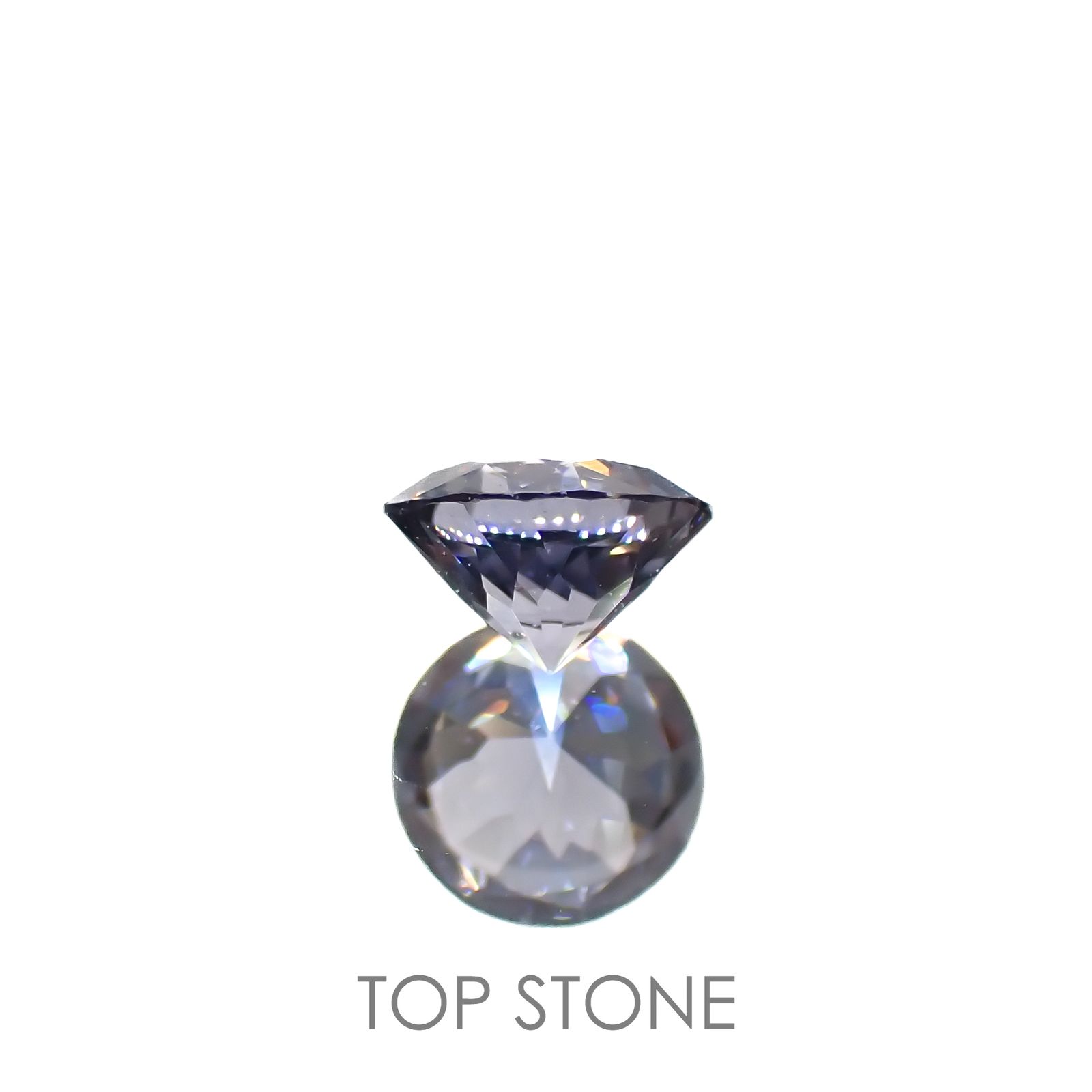 グレイッシュブルースピネル(宝石名スピネル)ビルマ/マダガスカル産 0.37ct 識別済[220716966]4.5x4.5mm前後