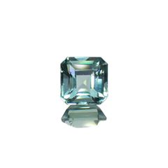 ブルーグリーントルマリン(宝石名トルマリン)ルワンダ産 識別済 0.94ct / 5.7x5.6mm前後 [221118988]
