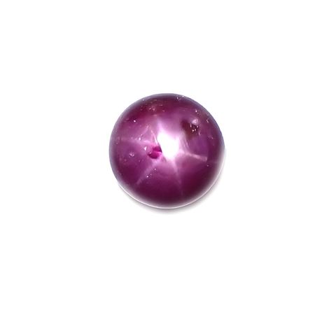 パープルスターサファイア(宝石名パープル・スター サファイア)インド産 3.97ct 識別済[230522222]8x7.9mm前後
