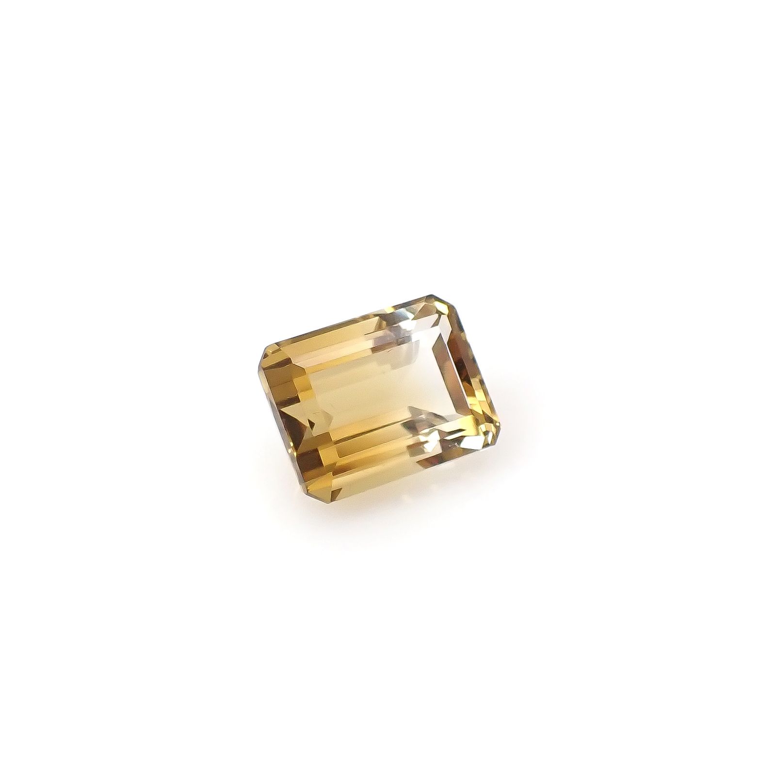 バイカラーシトリン ブラジル・ミナスジェライス州産 8.53ct[240326465]13.1x10mm前後