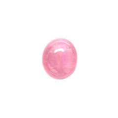 ペツォッタイトキャッツアイ(ラズベリル)(宝石名ペツォッタイト・キャッツアイ) マダガスカル産 0.497ct ソ付(彩珠)[210811974]5.1×4.3mm前後