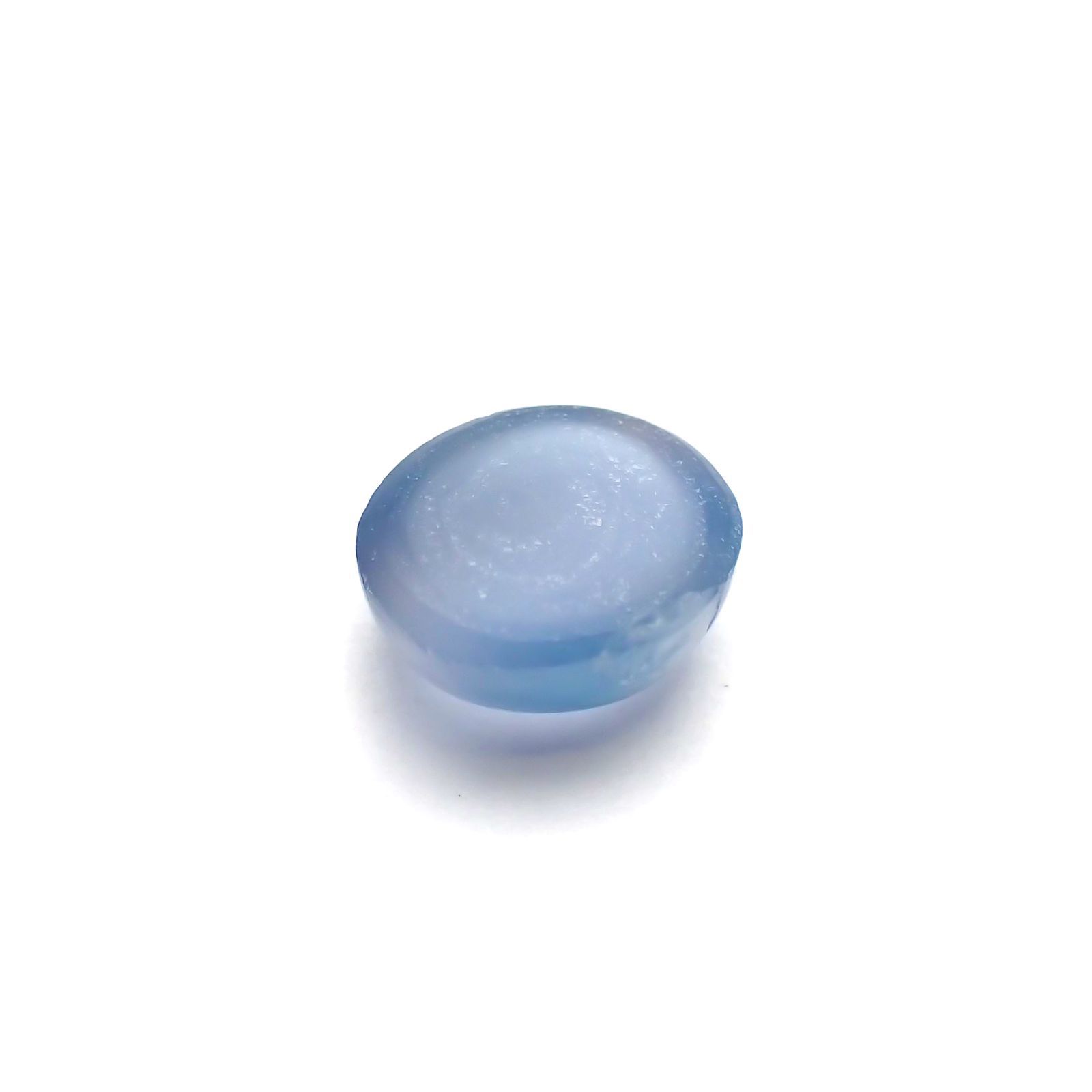 アパタイトキャッツアイ(宝石名ブルー・アパタイト・キャッツアイ)マダガスカル産 1.851ct ソ付(彩珠)[230823101]7.6x7.1mm前後