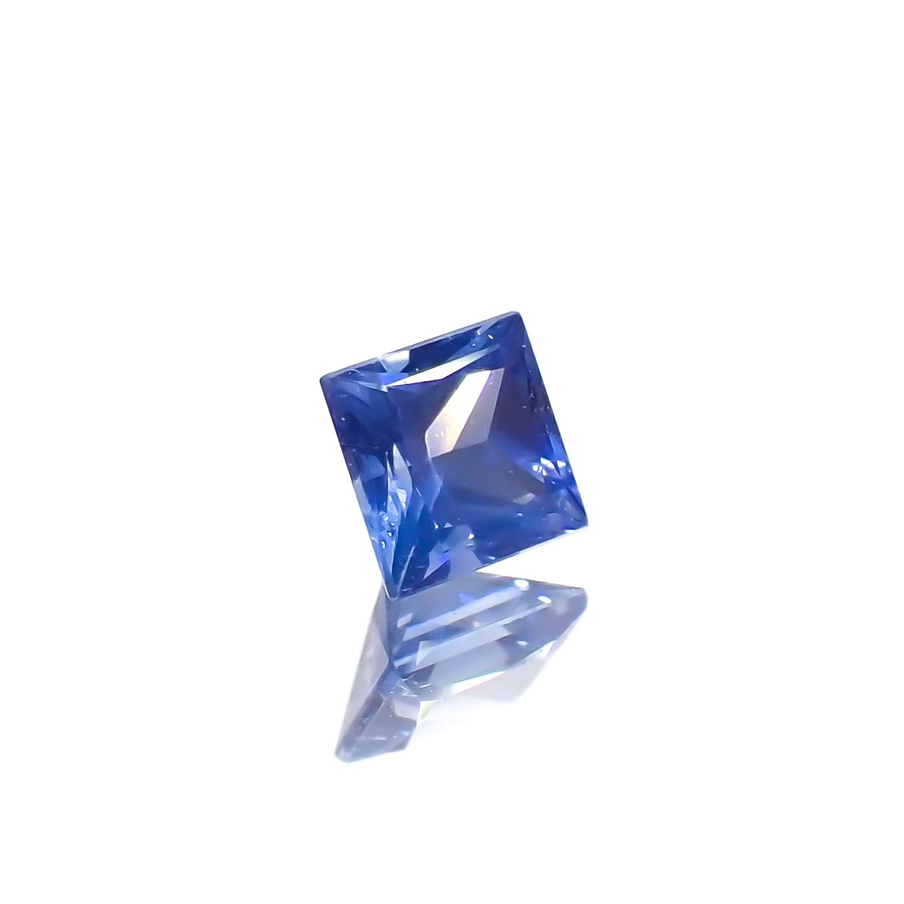 ◇プリンセスカット◇サファイア(宝石名サファイア)スリランカ産 0.21ct 識別済[230622454]3.1x3.1mm前後