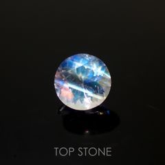 レインボームーンストーン(宝石名ラブラドライト)マダガスカル産 0.31ct 識別済[211113721]4.5x4.5mm前後