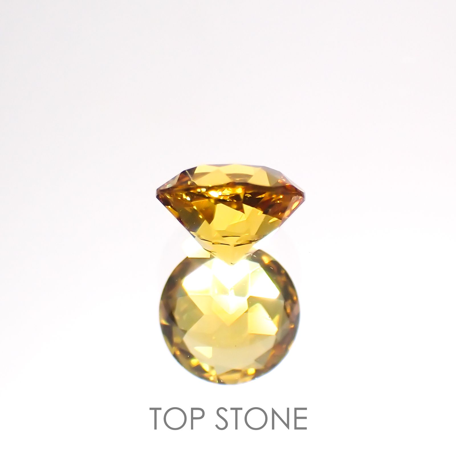 ゴールデンベリル(宝石名ゴールデン・ベリル)ブラジル産 0.47ct 識別済[220114230]5.2x5.2mm前後