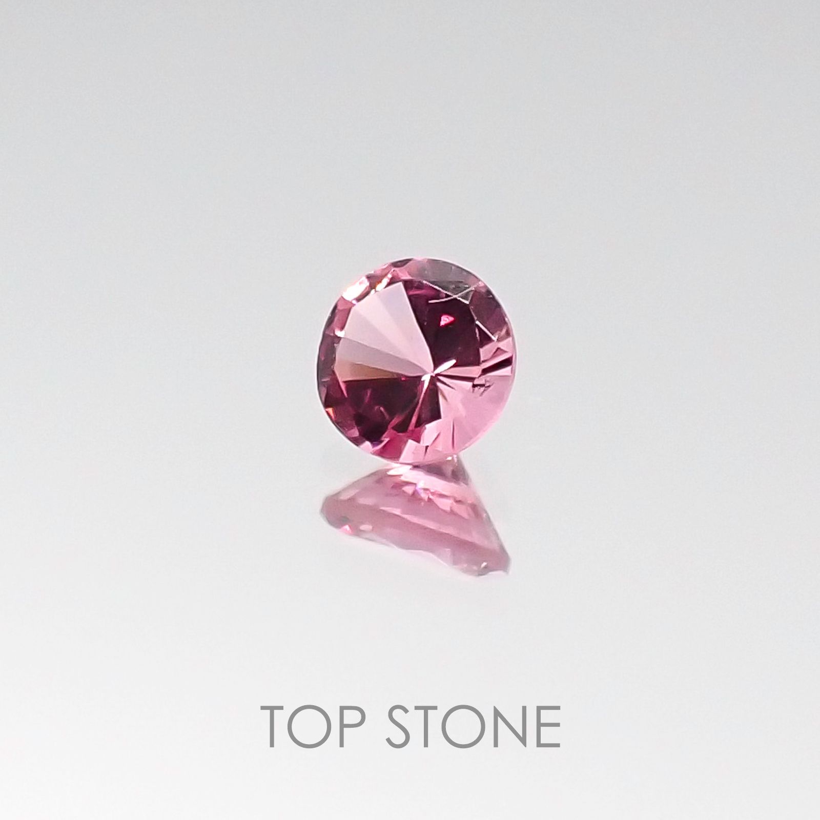 ホットピンクスピネル タンザニア産 ルース 0.16ct[20106030]3.4×3.3mm前後
