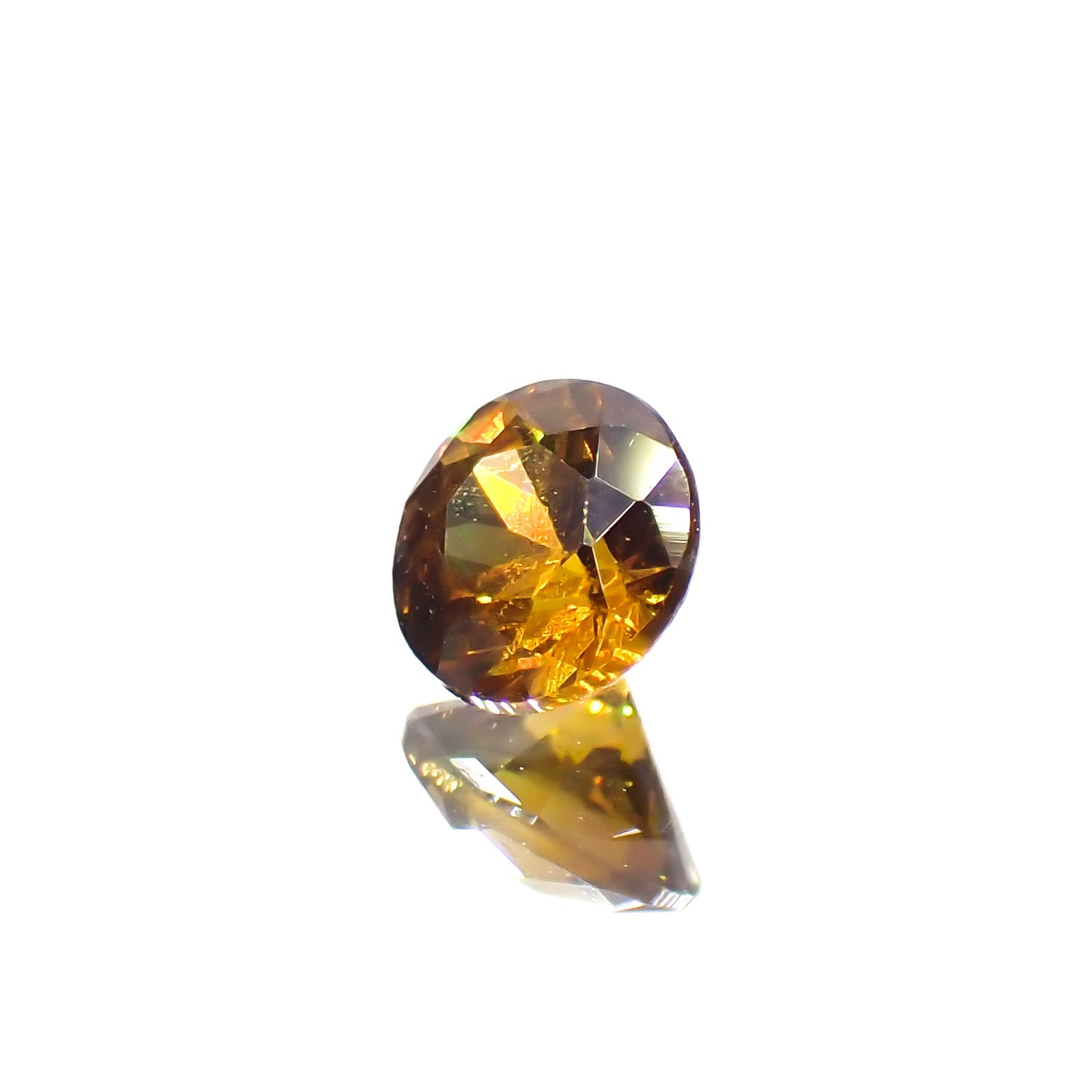 アンドラダイトガーネット(宝石名アンドラダイト・ガーネット)ナミビア共和国産 0.28ct 識別済[230421382]3.9x3.9mm前後