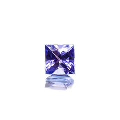 ◇プリンセスカット◇タンザナイト タンザニア産 0.43ct[240427142]4.2x4.1mm前後