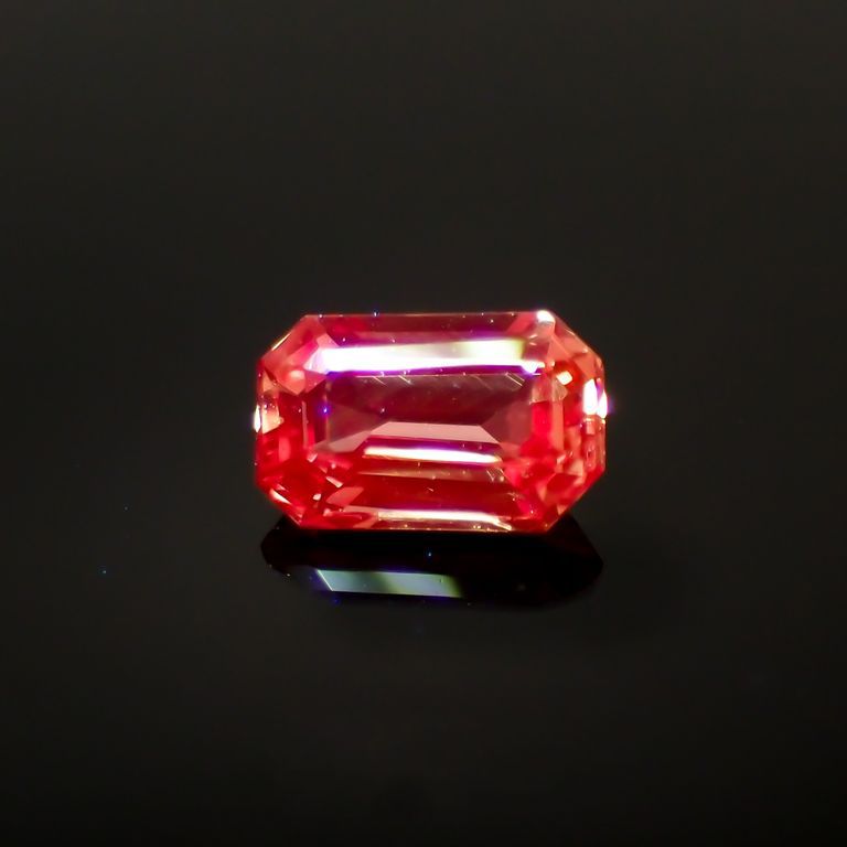 パパラチャサファイア 非加熱(宝石名サファイア/別名パパラチャ・サファイア)スリランカ産 0.35ct GIA鑑付[230421634]4.91x3.12mm前後