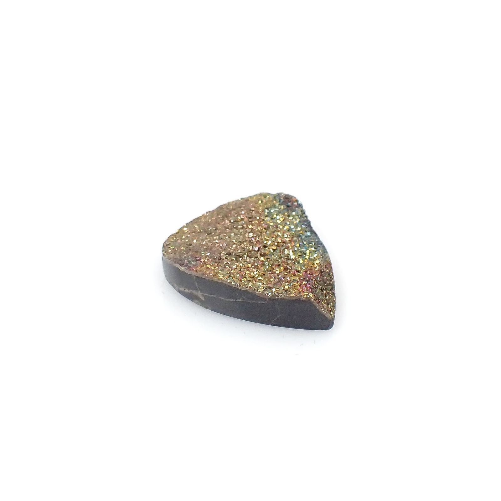 ◇フリーフォーム◇レインボーパイライト 原石 ロシア産 21.47ct[240527474]23.2x19.8mm前後