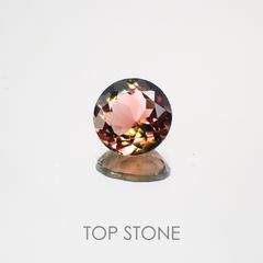 バイカラートルマリン ブラジル・アフリカ産 ルース 0.57ct[210410460]5.6×5.5mm前後