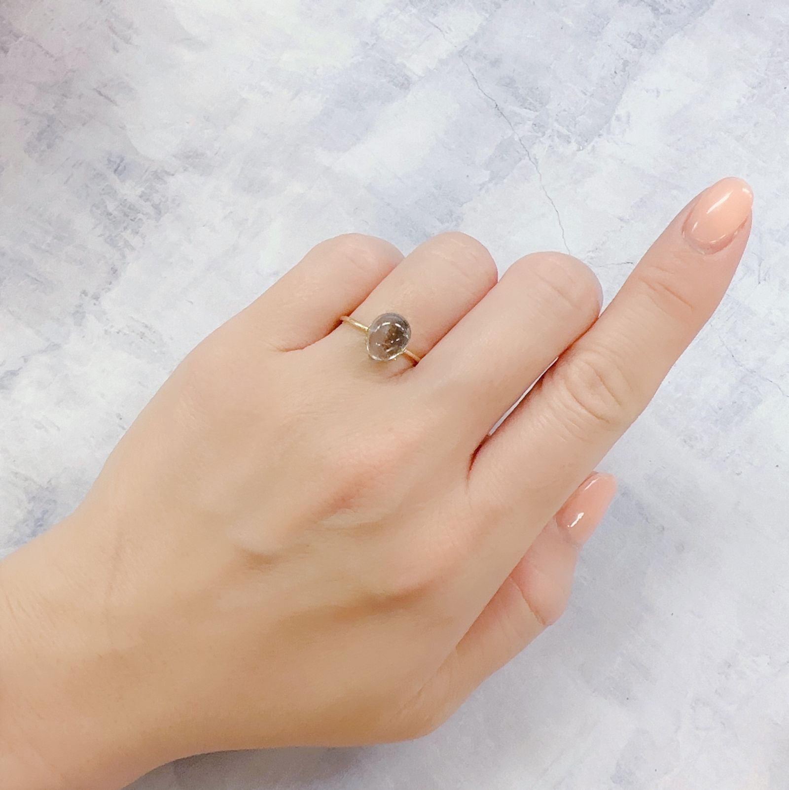 アベンチュリンアクアマリン ナイジェリア産 2.28ct[230119771]9.5x6.9mm前後