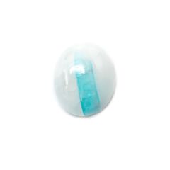 パライバトルマリンインクォーツ(宝石名トルマリンインクォーツ/別名パライバ・トルマリンインクォーツ) ブラジル産 3.042ct ソ付(宝貴協)[210310308]10.8×9.0mm前後