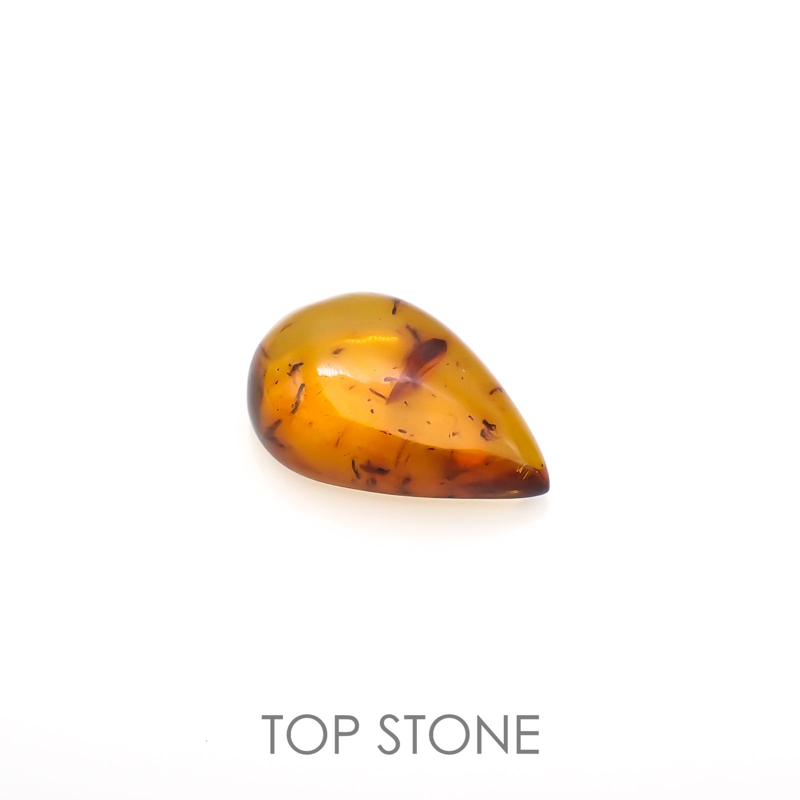 虫入り琥珀 コロンビア産 10.76ct[221018549]26.3x17.6mm前後