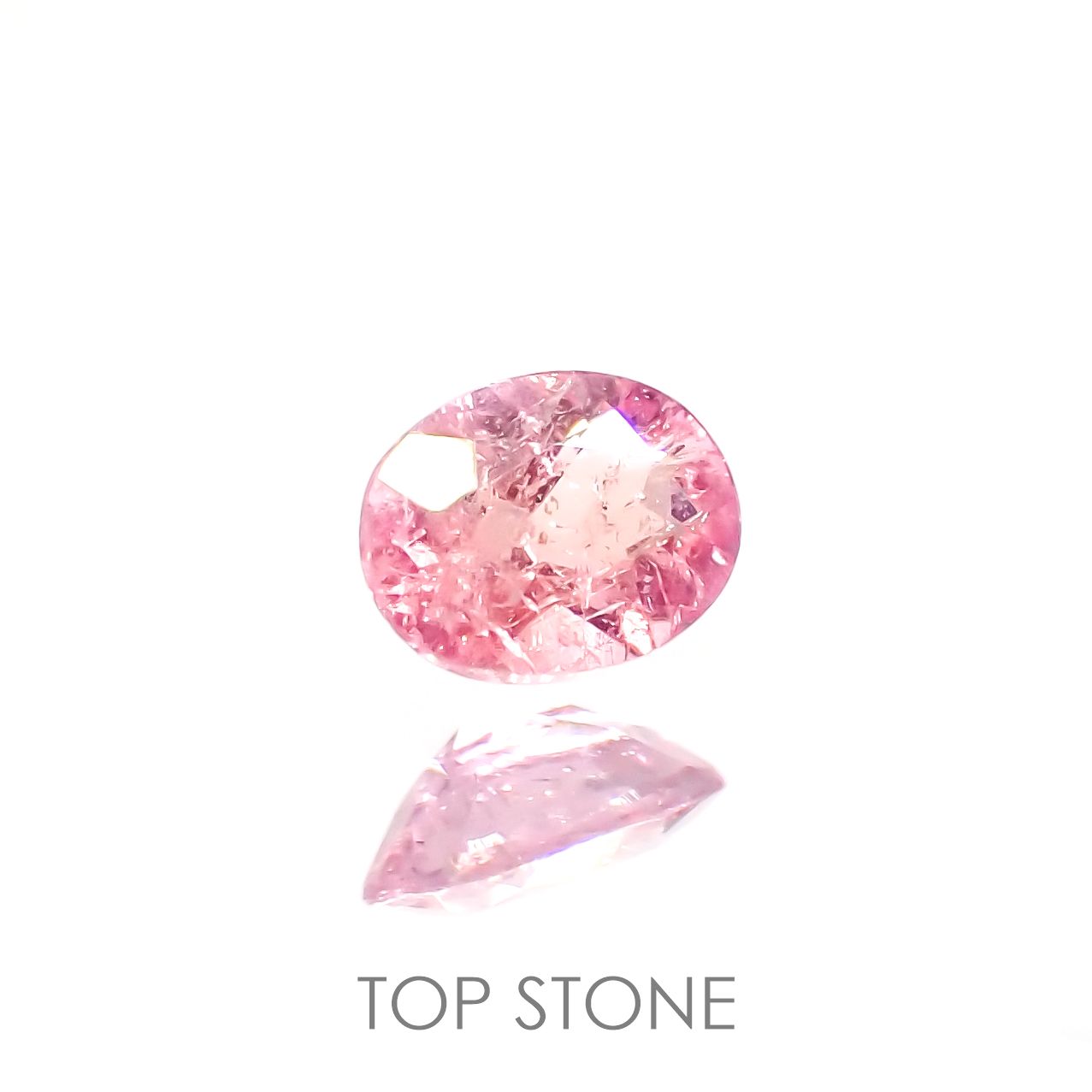 ペツォッタイト(ラズベリル)(宝石名ペツォッタイト) マダガスカル産 0.156ct ソ付(彩珠)[210812618]3.9×3mm前後