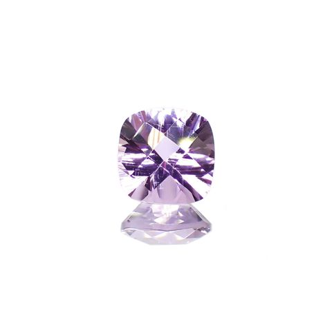 ◇チェッカーコンケーブカット◇アメジスト(宝石名アメシスト) ブラジル産 1.30ct 識別済[210913035]7.1×7mm前後