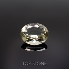 リビアングラス(宝石名インパクトガラス(衝撃溶融ガラス))エジプト・リビア砂漠産 1.92ct 識別済[211213792]10x7.9mm前後