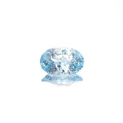 ◇カスタムカット◇ブルートパーズ ブラジル産 3.67ct [241029250]12.1x8.1mm前後