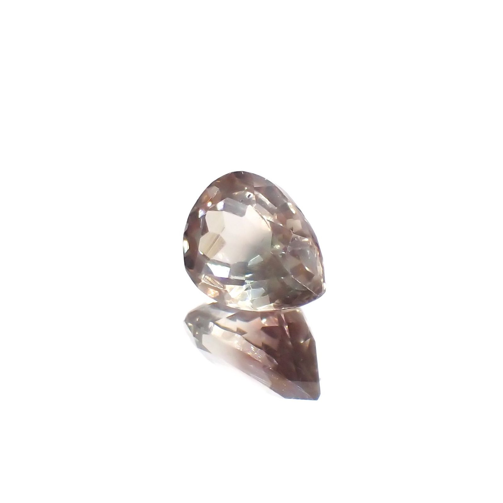 パーティカラーオレゴンサンストーン アメリカ・オレゴン州産 1.17ct / 8x5.9mm前後 [230722843]