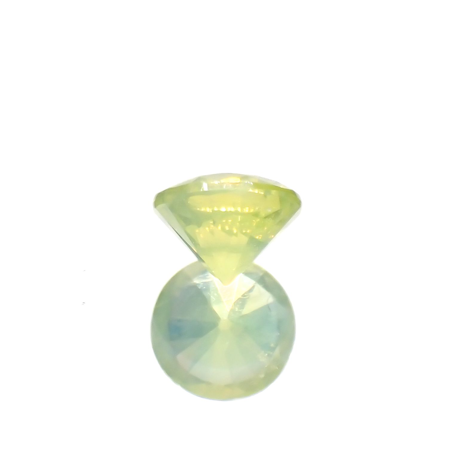 クリソベリル(宝石名クリソベリル)スリランカ産 0.23ct 識別済[230622494]3.6x3.6mm前後