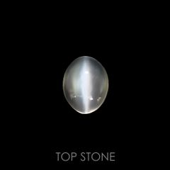ムーンストーンキャッツアイ(宝石名ムーンストーン・キャッツアイ) インド産 2.30ct 識別済[210812725]10×8mm前後