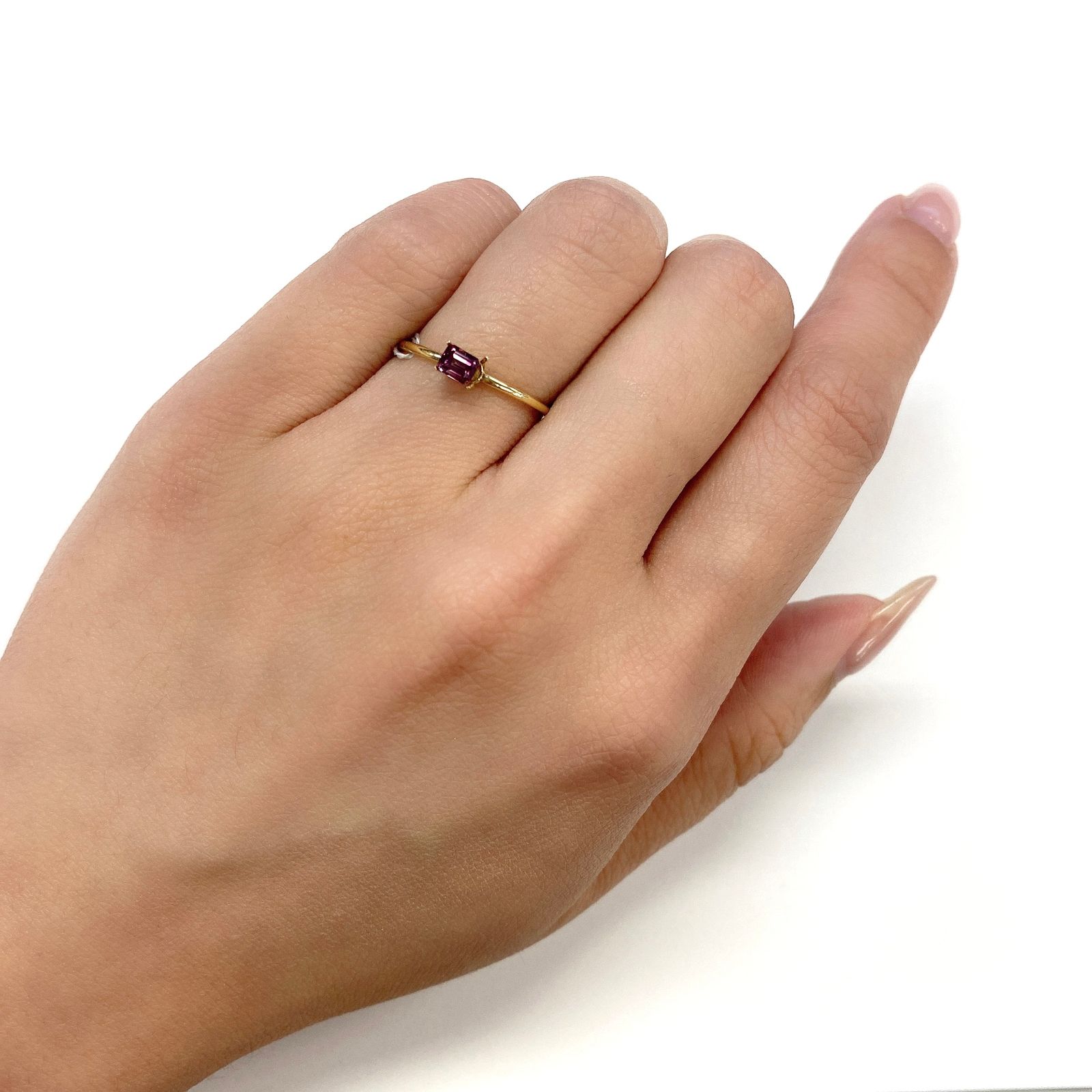 バイカラーサファイア(宝石名バイカラー・サファイア) タンザニア産 0.29ct 識別済[21069751]3.8×3.1mm前後
