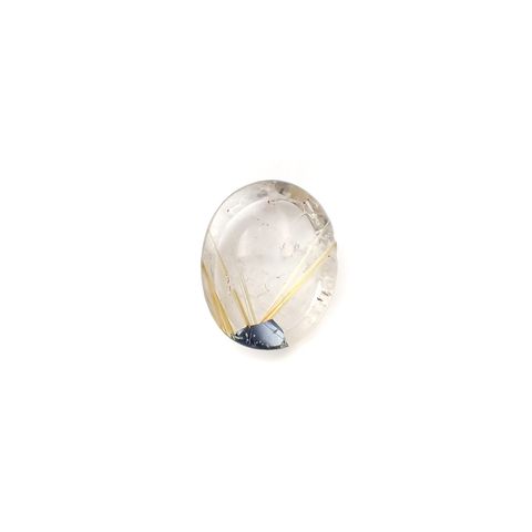 太陽ルチルクォーツ ブラジル産 6.96ct[240427307]15x11.8mm前後