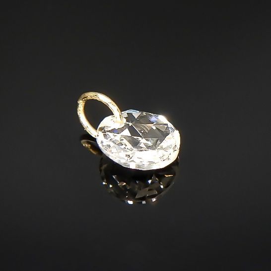 ◇La terre(ラ・テール)◇K18ダイヤモンドチャーム TTLC/SI (宝石名ダイアモンド) 0.122ct 識別済[220115350]3.1x3.1mm前後
