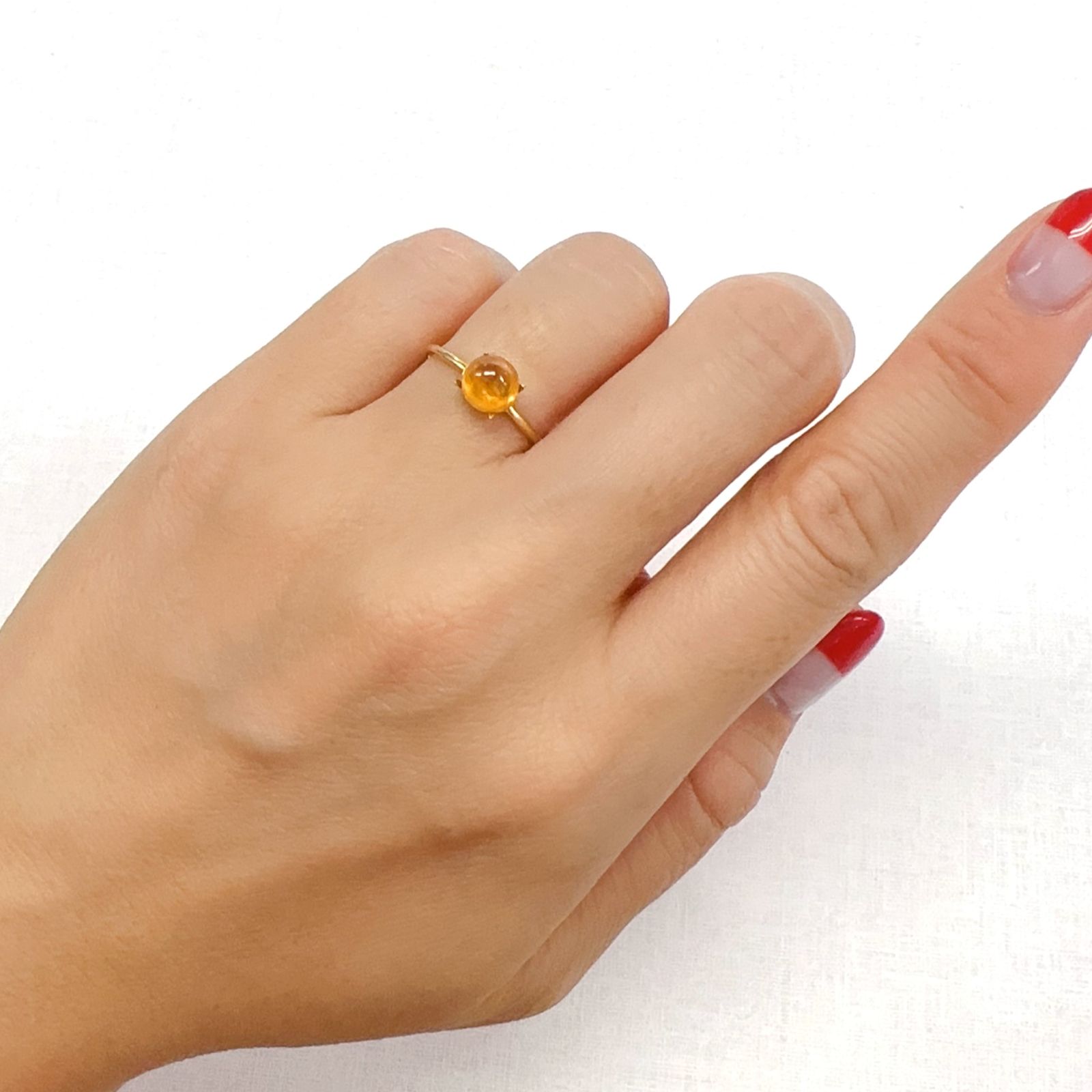 スペサルティンガーネット タンザニア産 1.36ct[230923320]6.1x6.1mm前後
