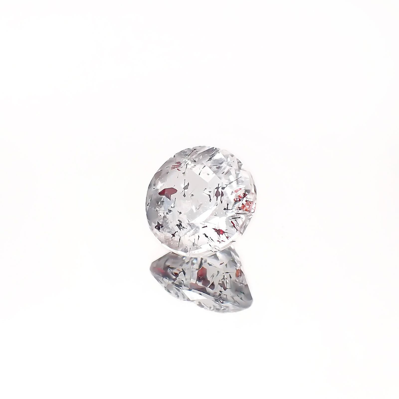 ファイヤークォーツ ナイジェリア産 2.33ct[240326711]8.5x8.4mm前後