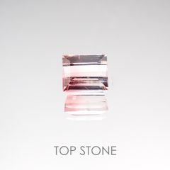 バイカラートルマリン(宝石名バイカラー・トルマリン) ブラジル産 1.19ct 識別済[20117511]6×5mm前後