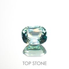 ブルーグリーントルマリン(宝石名トルマリン)アフガニスタン産 0.57ct 識別済[221018345]5.7x4.3mm前後