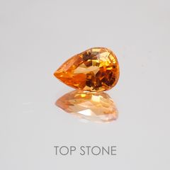 マンダリンガーネット(宝石名スペサルティン・ガーネット) ケニア/ナイジェリア産 0.994ct ソ付(彩珠)[21019449]7×4.7mm前後