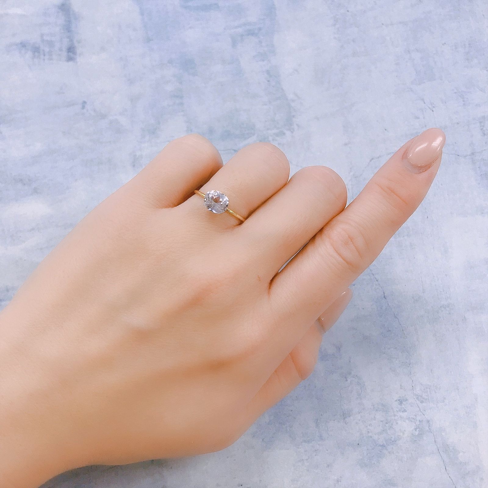 クンツァイト アフガニスタン産 1.72ct[221219609]7.3x6.4mm前後