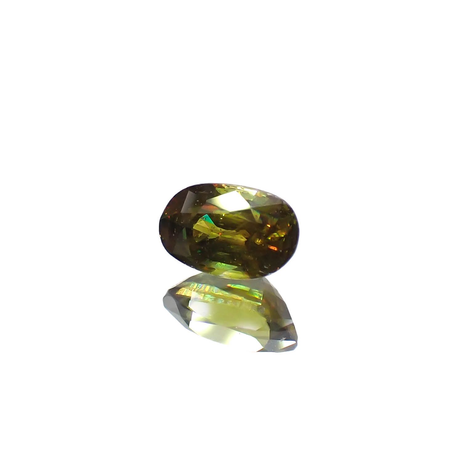 カラーチェンジスフェーン パキスタン産 0.47ct[231224739]5.7x3.5mm前後