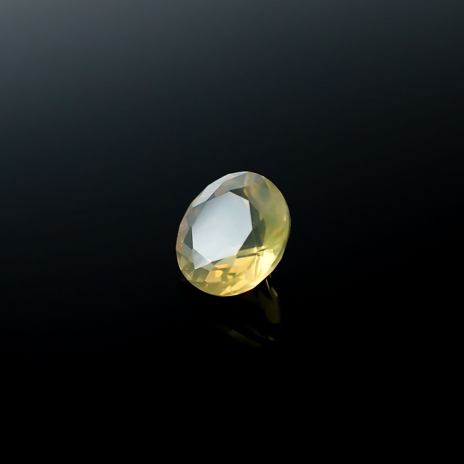 イエローオパール メキシコ産 1.01ct[240226194]7.3x7.3mm前後