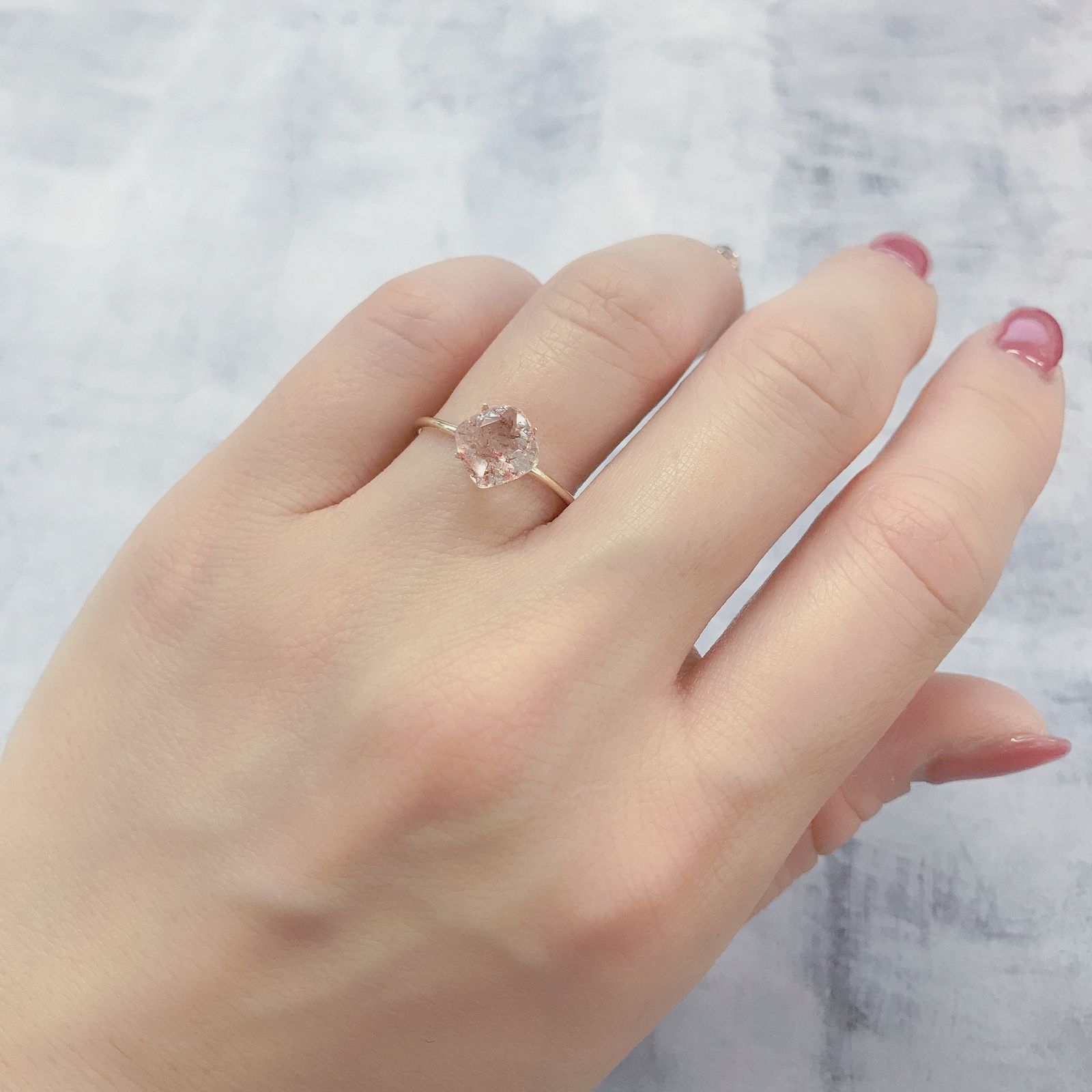 ファイヤークォーツ ナイジェリア産 1.37ct[220114756]7.1x7mm前後
