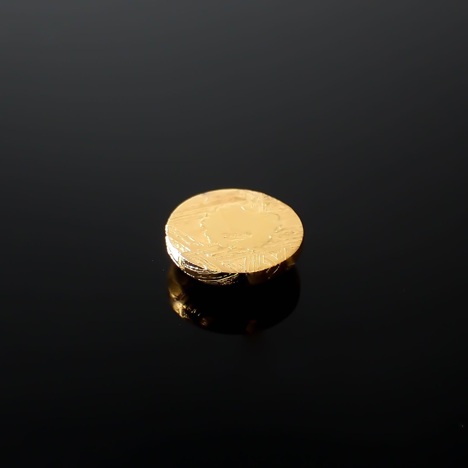ムオニナルスタ隕石 発見地:スウェーデン 7.77ct[240125805]10.3x10.2mm前後
