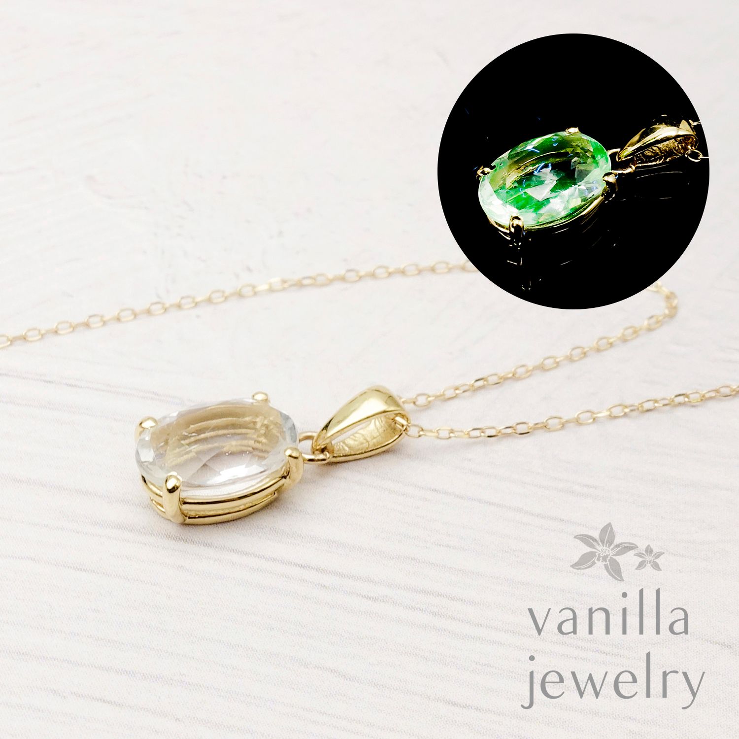 vanilla jewelry - Chelice (シェリス) ハイアライトオパール K18ネックレス [7717]★今だけ！40cm