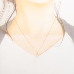 YUI<結> クリスタル K18ネックレス [7745]