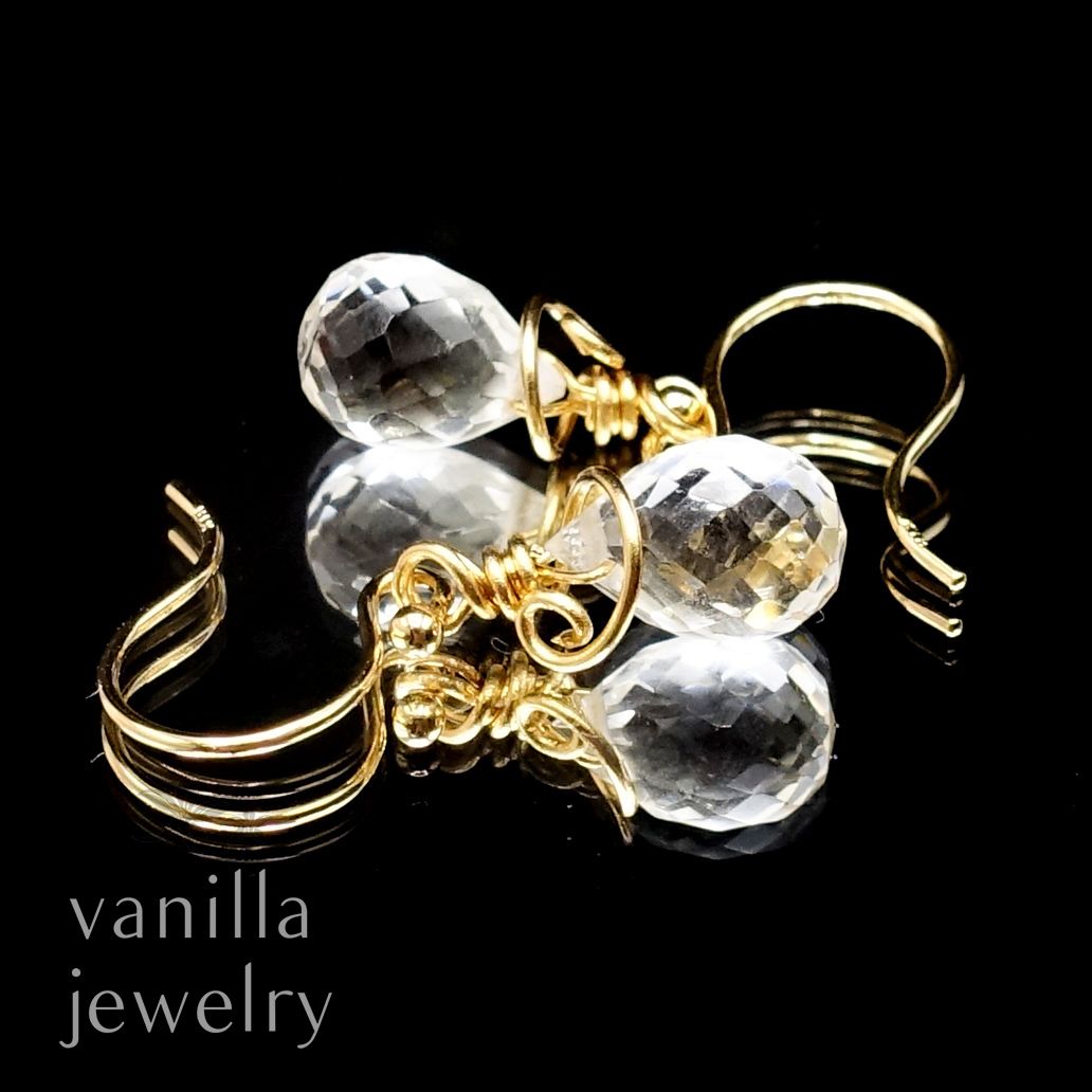 vanilla jewelry - YUI<結> クリスタル K18ピアス [7732] | vanilla jewelry