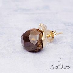 MALIKA(マリカ) ～Art～ レインボーガーネット&ダイヤモンド K10片耳ピアス-III-