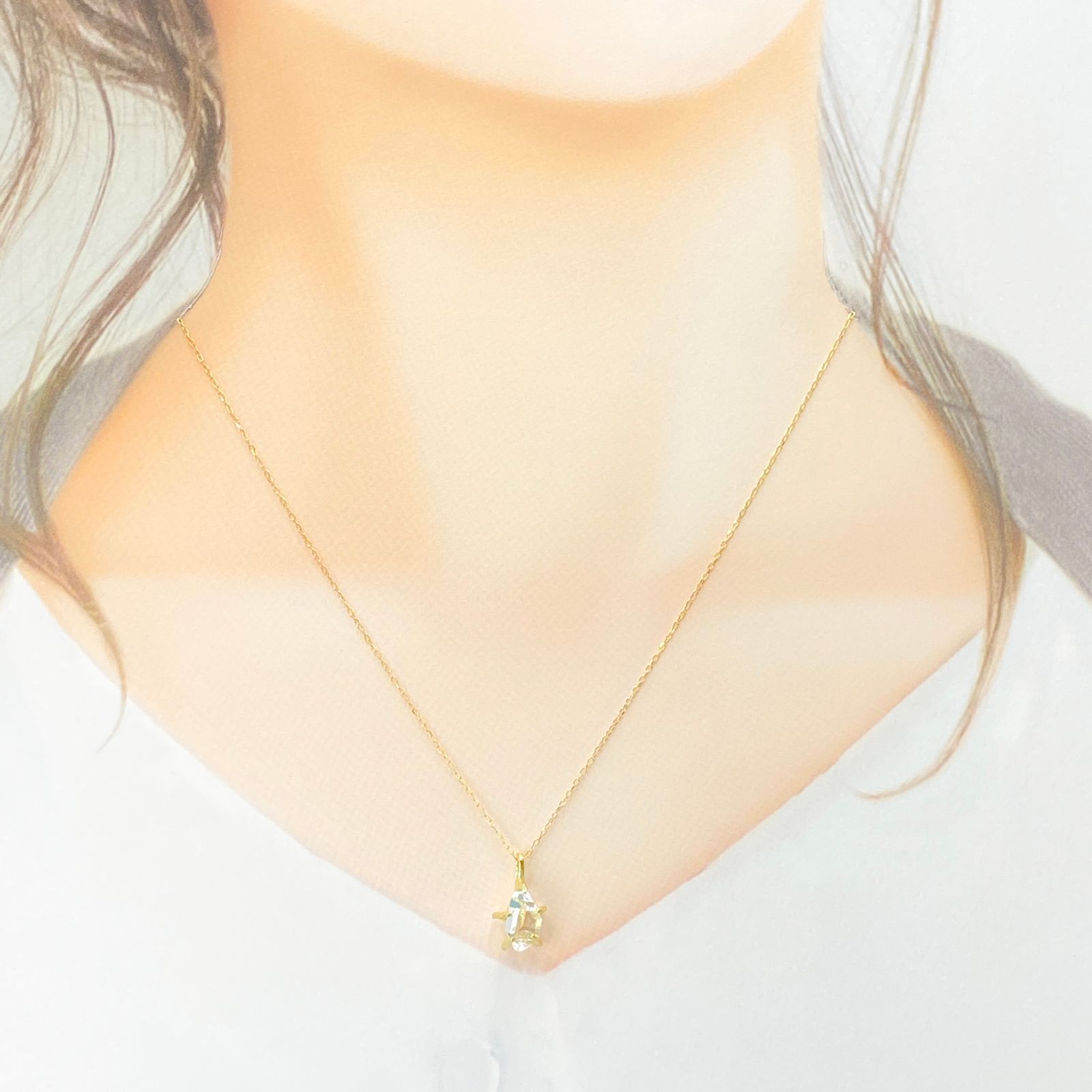 vanilla jewelry - Graily(グレイリー) ハーキマーダイヤモンド K18