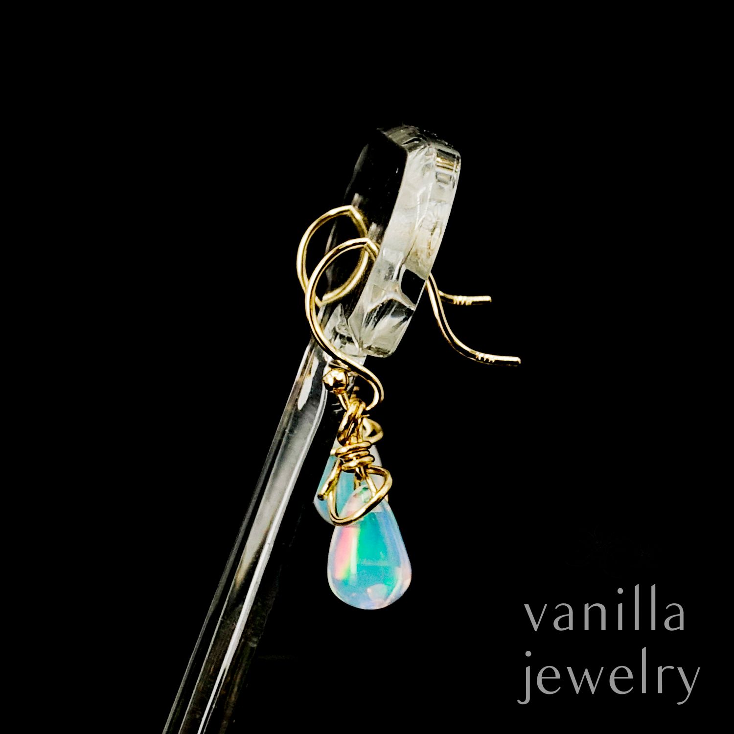 vanilla jewelry - YUI<結> プレシャスオパール K18ピアス [7729
