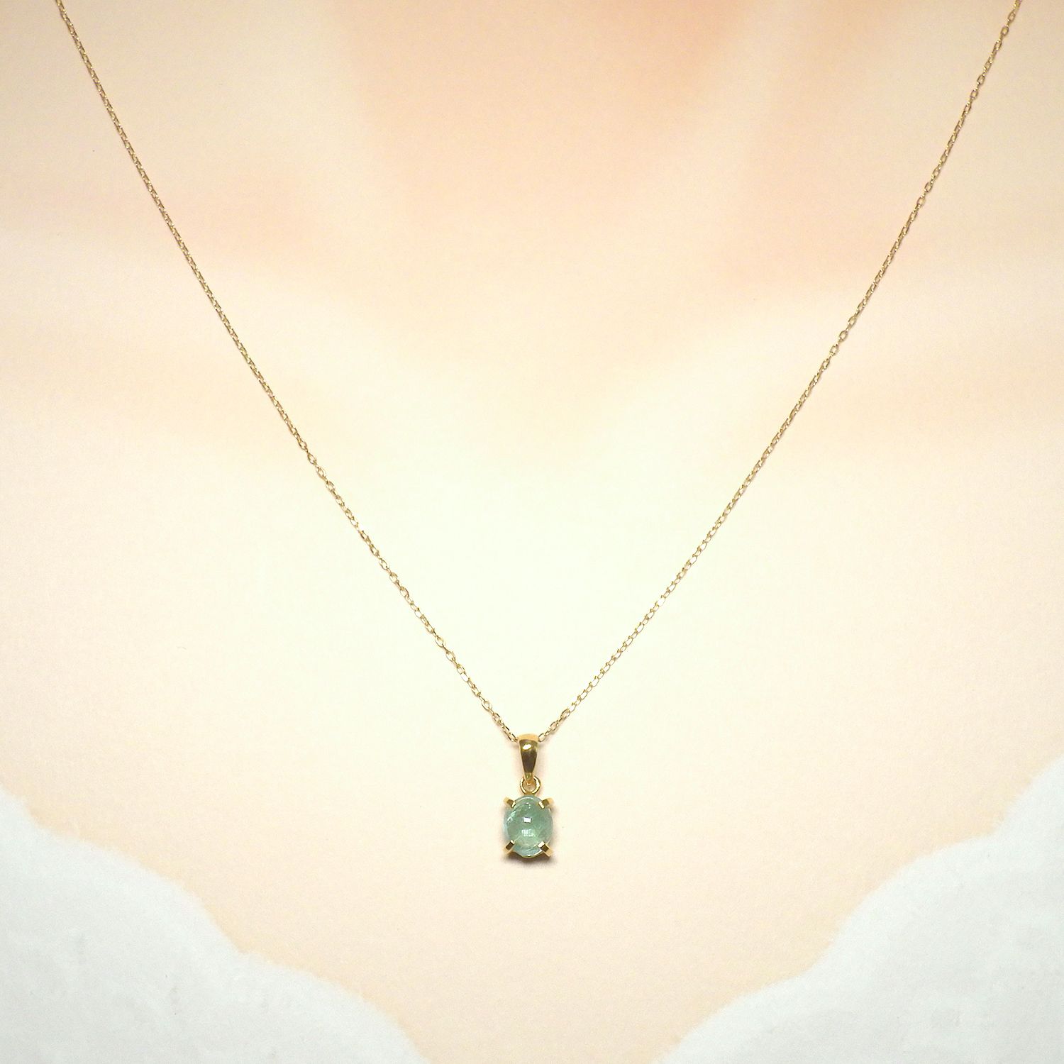 Chelice (シェリス) パライバトルマリン 0.80ct K18ネックレス [7712]★今だけ！40cmチェーン→「スライドピンチェーン」にグレードアップしてお届け！★