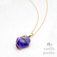 La verite(ラヴェリーテ) タンザナイト K18ネックレス [7674]★今だけ！40cmチェーン→「スライドピンチェーン」にグレードアップしてお届け！★